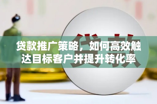 岚皋贷款推广策略，如何高效触达目标客户并提升转化率