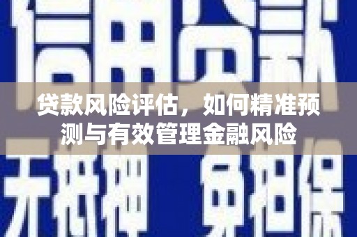 岚皋贷款风险评估，如何精准预测与有效管理金融风险