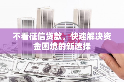 岚皋不看征信贷款，快速解决资金困境的新选择