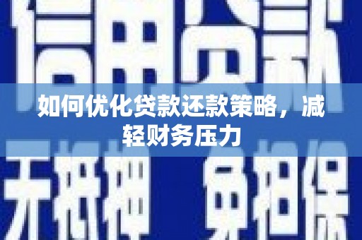岚皋如何优化贷款还款策略，减轻财务压力