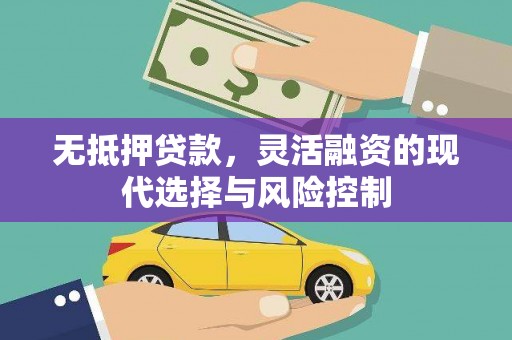 岚皋无抵押贷款，灵活融资的现代选择与风险控制