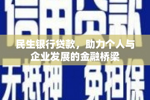 岚皋民生银行贷款，助力个人与企业发展的金融桥梁