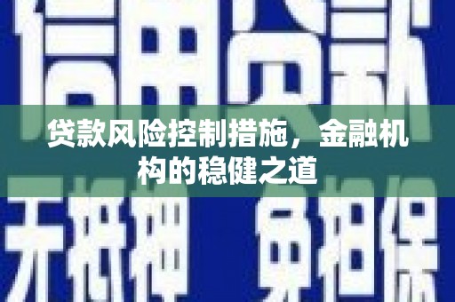 岚皋贷款风险控制措施，金融机构的稳健之道