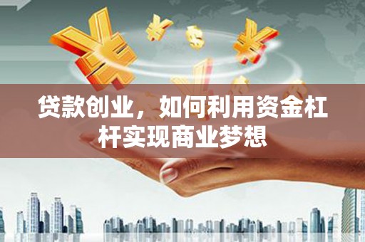 岚皋贷款创业，如何利用资金杠杆实现商业梦想